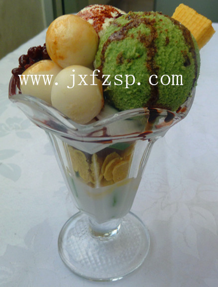 <b>仿真甜品食品模型：抹茶雪球芭菲仿真食品模型</b>