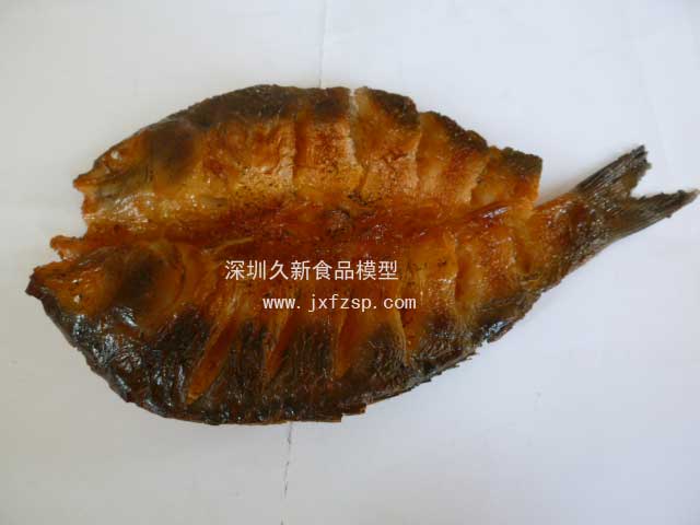 仿真食品模型：仿真烤福寿鱼模型