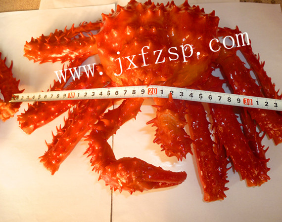 树脂工艺品阿拉斯加帝王蟹模型，超大帝王蟹模型食品模型