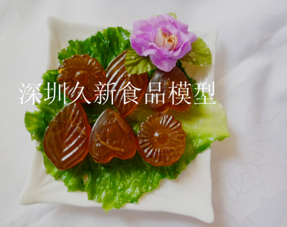 仿真食物：仿真陈皮糕模型，超Q超软，半透明非常可爱