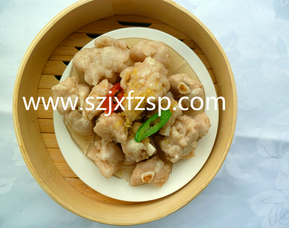 <b>仿真食品：金银蒸排骨模型，粉粉嫩嫩</b>