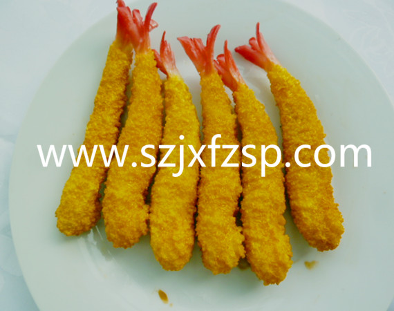 仿真菜：吉列炸虾大虾模型