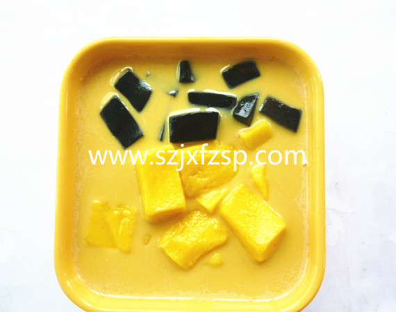 河南仿满记甜品模型：甘露凉粉仿真菜模型