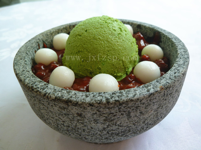 <b>仿真菜 韩式石锅抹茶红豆仿真菜</b>