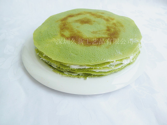 仿真蛋糕模型 抹茶千层蛋糕模型
