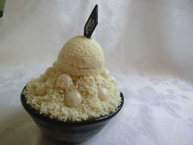 <b>冰点甜品模型 韩式榴莲雪冰小年糕</b>