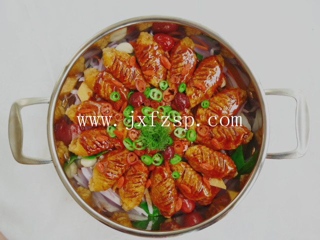 大盆菜食品模型 大盆菜鸡翅焖锅