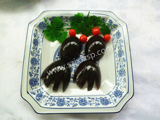 仿真食物 凉拌皮旦