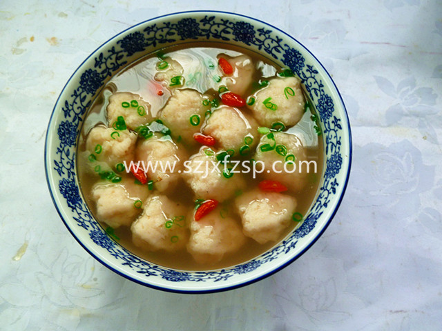 样品菜 枸杞肉丸汤