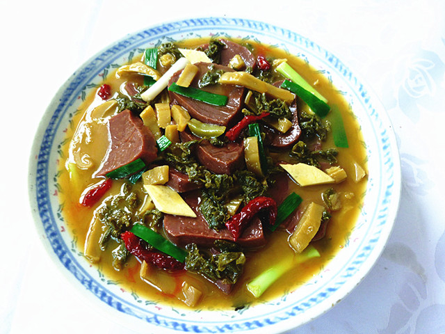 大盆菜模 毛血旺食物模型