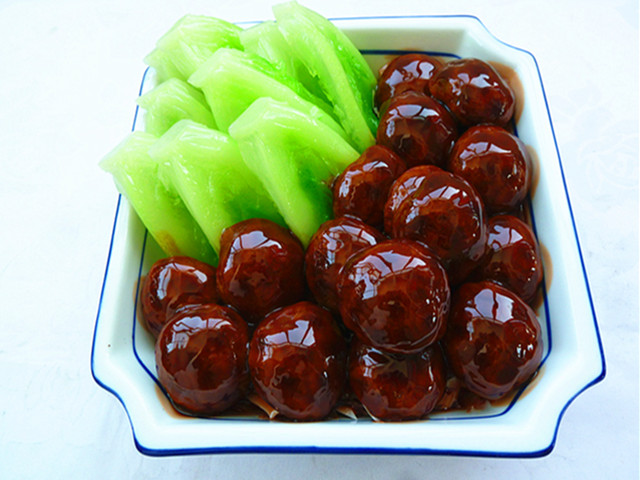 仿真菜 冬菇扒菜胆