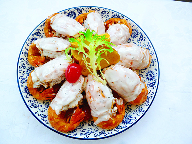 <b>假菜 嘻哈大笑油焖大虾模型</b>