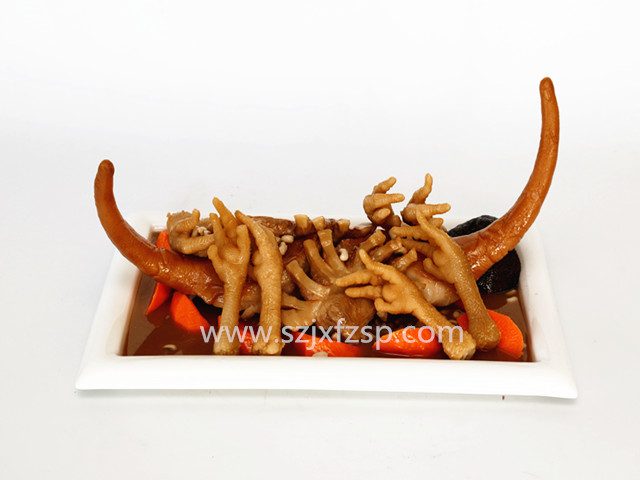 <b>食物仿真：眉豆大虾猪尾汤模型</b>