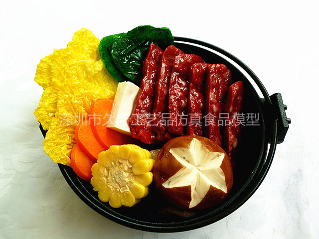 <b>仿真火锅模型　牛肉火锅模型</b>