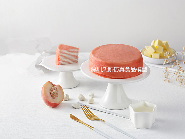 <b>仿真蛋糕模型 水蜜桃千层蛋糕型</b>