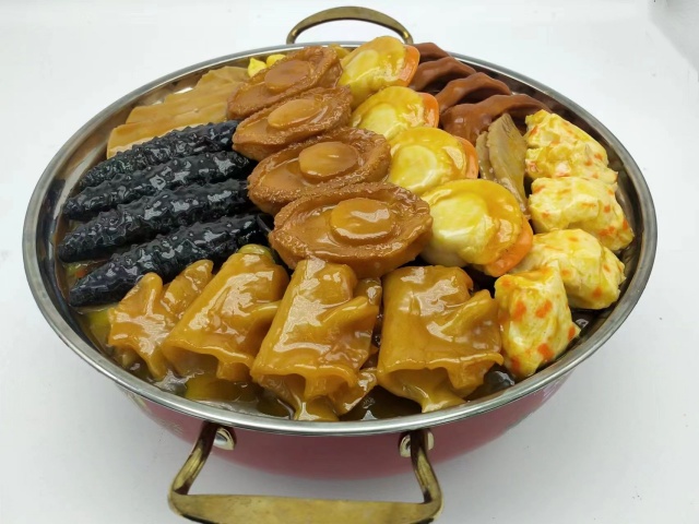 <b>仿真盆菜模型 花胶海参鲍鱼盆菜模型</b>