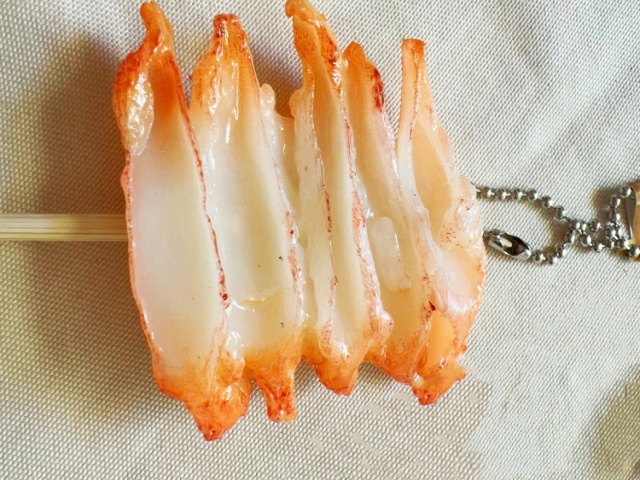 食物模型挂件 烤鸡软骨仿真菜