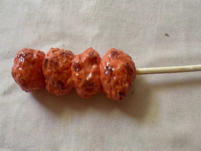 假菜 烤肉丸模型挂件