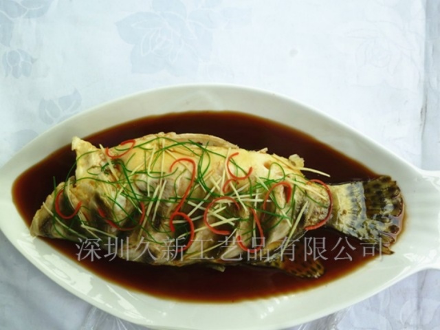 假菜清蒸桂花鱼食物模型