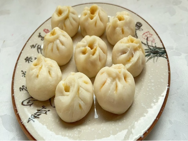 食物模型爆汁小笼包模型
