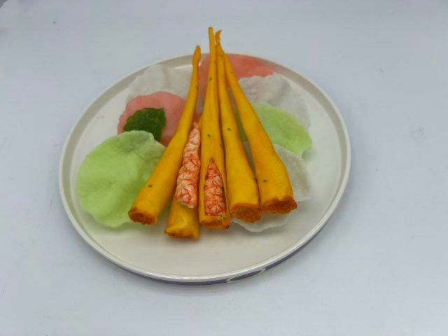 小吃食品模型 大虾枝条模型