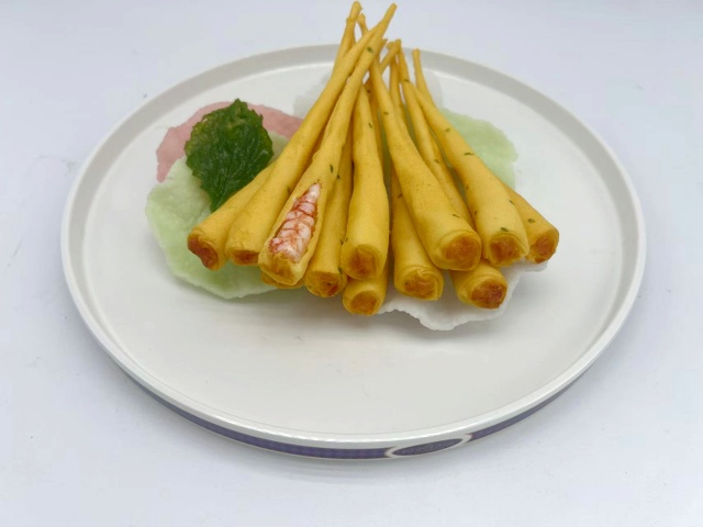 样品菜 小虾条12枝模型