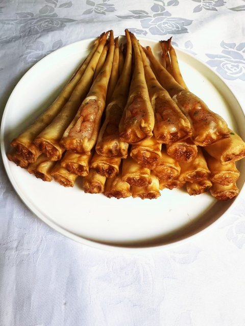 大虾卷饼食品模型