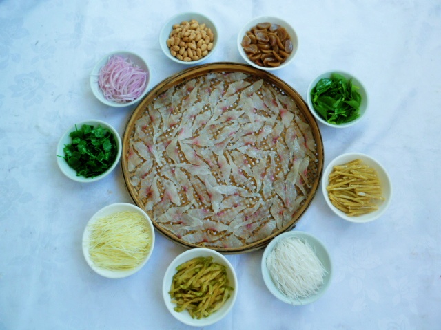 仿真食品捞起鱼生模型