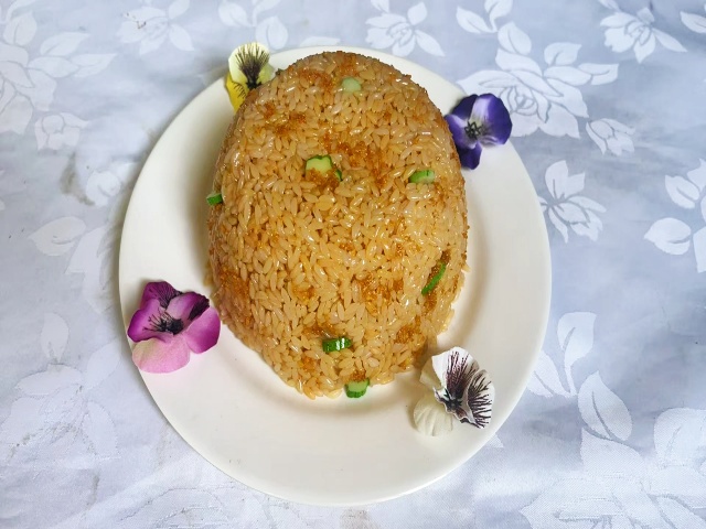 海胆炒饭食物模型