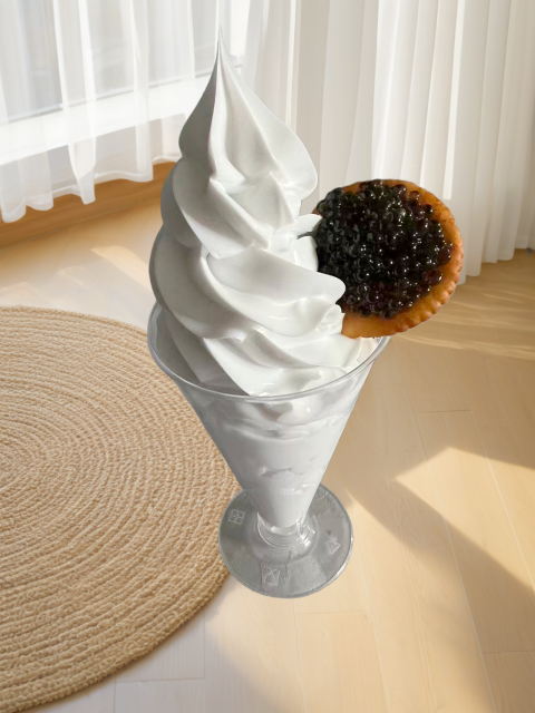 仿真甜品模型鱼仔酱冰激凌模型