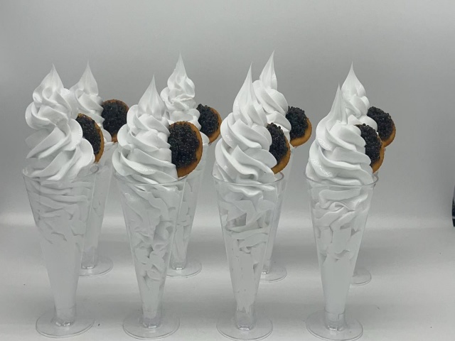 仿真甜品模型鱼仔酱冰激凌模型