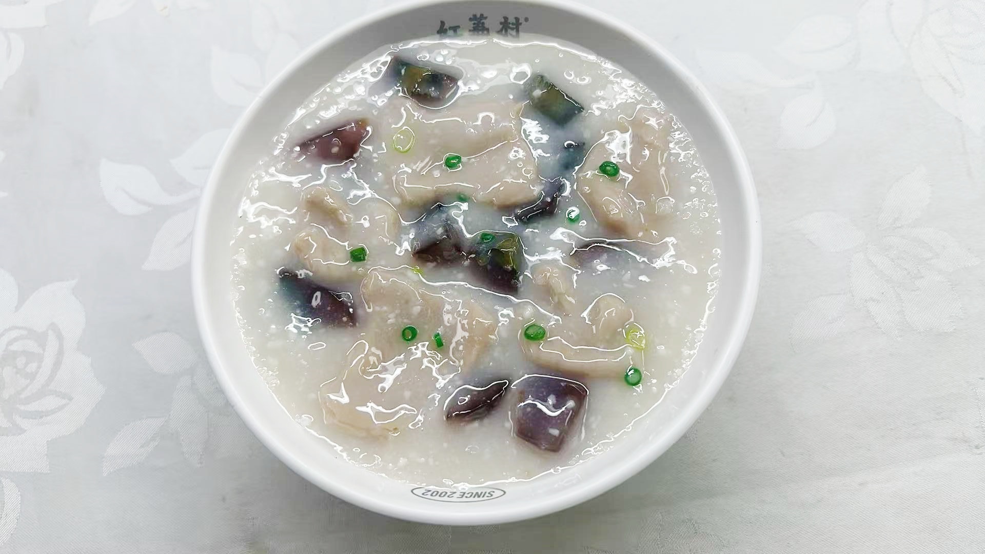 仿真菜仿真皮蛋瘦肉粥模型