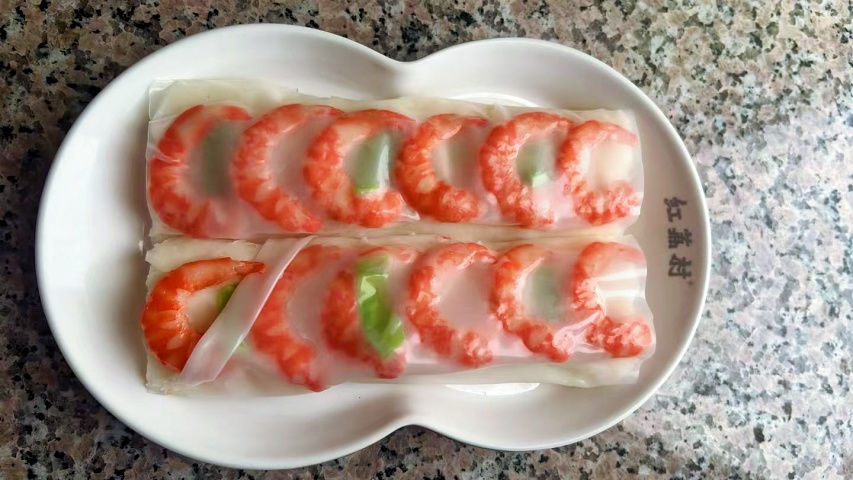 样品菜霸王餐鲜虾肠粉模型