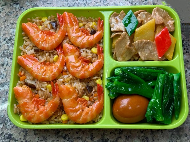 鲜虾炒饭假菜模型